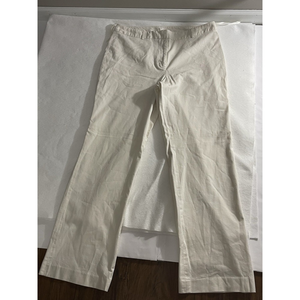 Ivan Picone Women's White Dress‎ Pants Size 14 Made In Bangladesh 100% Cotton